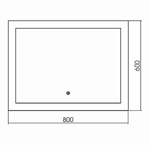 Зеркало с сенсором GROSSMAN Сlassic 180600 80x60 в ванную от интернет-магазине сантехники Sanbest