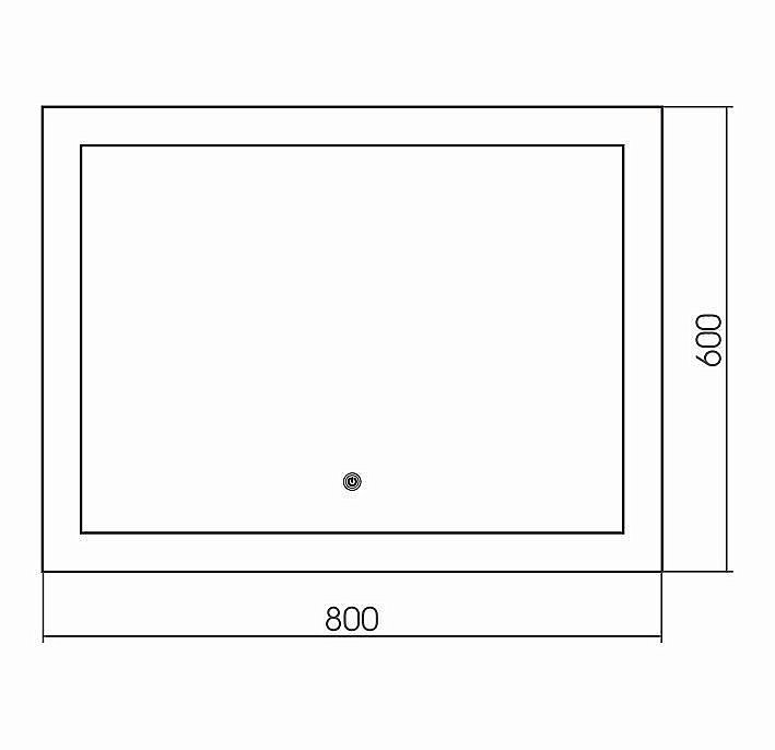 Зеркало с сенсором GROSSMAN Сlassic 180600 80x60 в ванную от интернет-магазине сантехники Sanbest