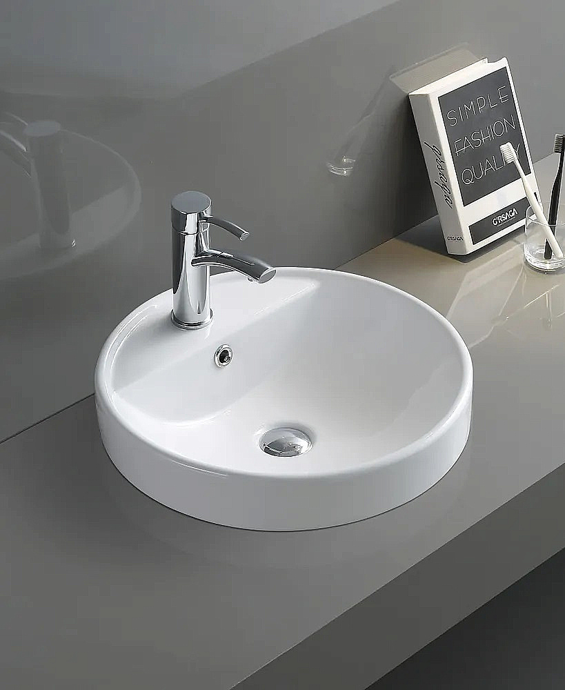 Раковина Ceramalux N 47 7067A белая купить в интернет-магазине Sanbest