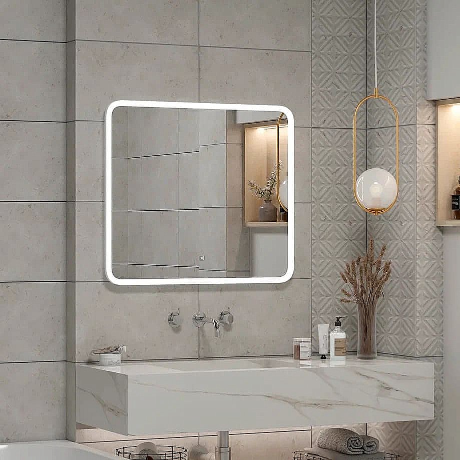 Зеркало Taliente Zled TA-Zled-D8060 80 белое в ванную от интернет-магазине сантехники Sanbest