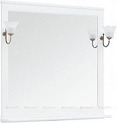 Зеркало Aquanet Валенса 105 белый в ванную от интернет-магазине сантехники Sanbest