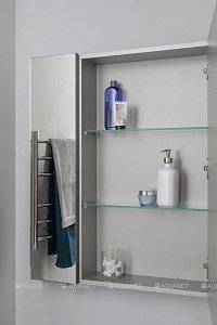 Зеркальный шкаф Aquanet Алвита 100 серый антрацит в ванную от интернет-магазине сантехники Sanbest