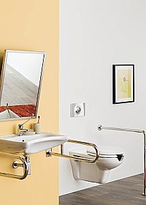 Раковина Creavit Для инвалидов 62,3 BD060-0000 белая купить в интернет-магазине Sanbest