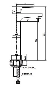 Смеситель для раковины Creavit Sharp SR6500G купить в интернет-магазине сантехники Sanbest