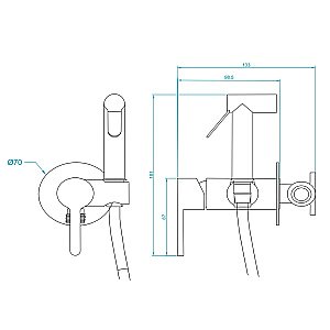 Душевая система RGW Shower Panels SP-6143-01 50140801-01 хром купить в интернет-магазине сантехники Sanbest