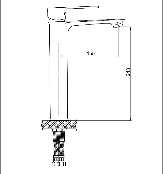 Смеситель для раковины GPD Provido MSL155-A купить в интернет-магазине сантехники Sanbest