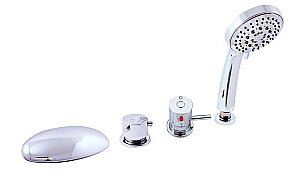 Смеситель на борт ванны RAV-Slezak DUNAJ TERMOSTAT DT270.5P купить в интернет-магазине сантехники Sanbest