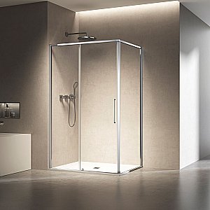 Душевой уголок Vincea Slim VSR-6SL9014CL 140х90 стекло прозрачное/профиль хром купить в интернет-магазине Sanbest