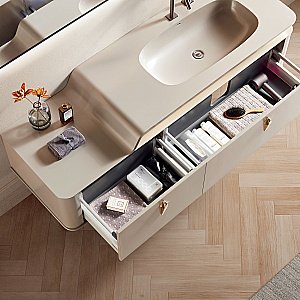 Тумба с раковиной Black&White Gravity V-2406 170 серая для ванной в интернет-магазине Sanbest