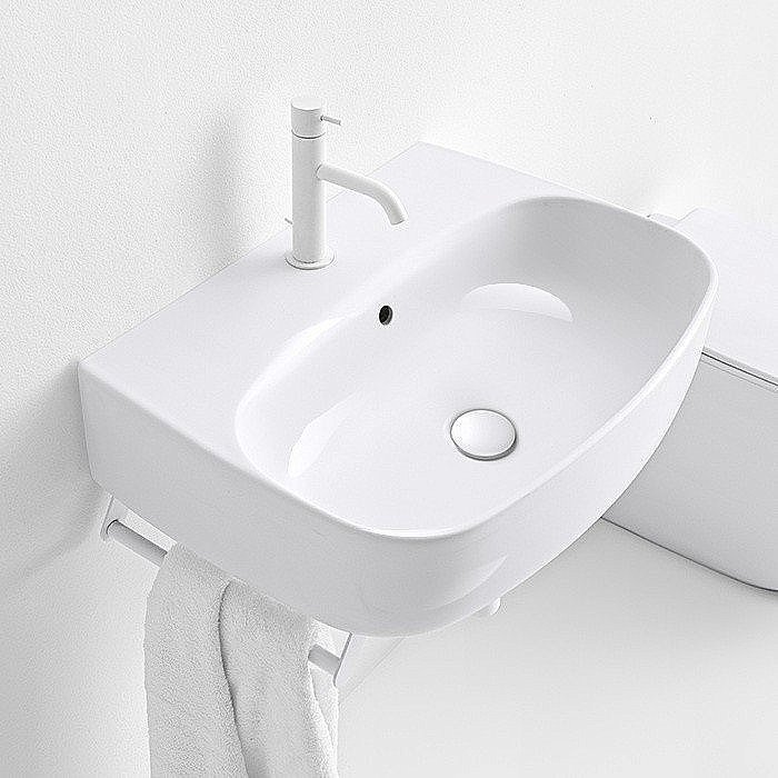 Раковина Kerasan Nolita 60 534101*1 белая купить в интернет-магазине Sanbest