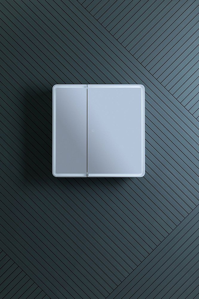 Зеркальный шкаф Aquanet Оптима 311862 80 купить в интернет-магазине сантехники Sanbest