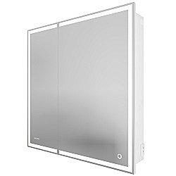 Зеркальный шкаф Grossman Меркадо 80 208010 белый купить в интернет-магазине сантехники Sanbest