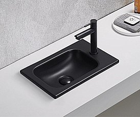 Раковина Gid Integrado 40,5 Bm3340 72203 черная матовая купить в интернет-магазине Sanbest