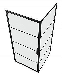 Душевой уголок Bravat BLACKLINE BS090.2115B 90х90 стекло прозрачное/профиль черный купить в интернет-магазине Sanbest