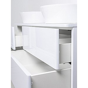 Тумба с раковиной Orange Otto Ot-130TuMDF 130 белая для ванной в интернет-магазине Sanbest