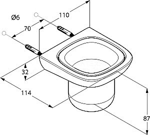 Стакан Kludi Ambienta 5397505 купить в интернет-магазине сантехники Sanbest