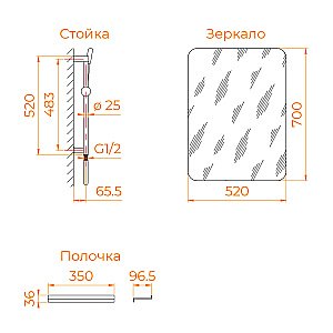 Душевая кабина RGW Andaman AN-208B 381320800-14 100x100 стекло прозрачное/профиль черный купить в интернет-магазине Sanbest