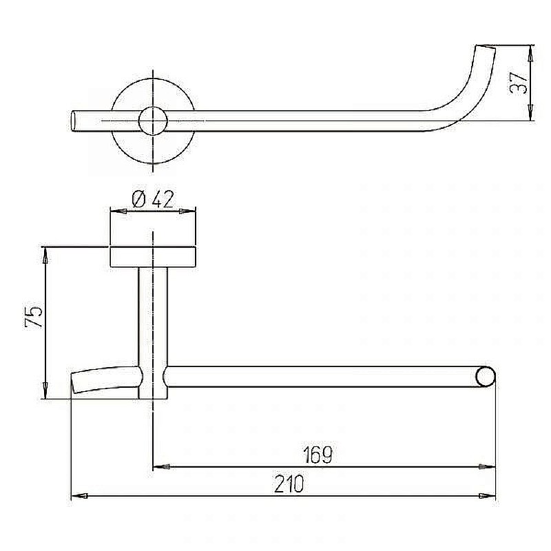 Держатель для туалетной бумаги PAINI Pixel 81CR051 хром купить в интернет-магазине сантехники Sanbest
