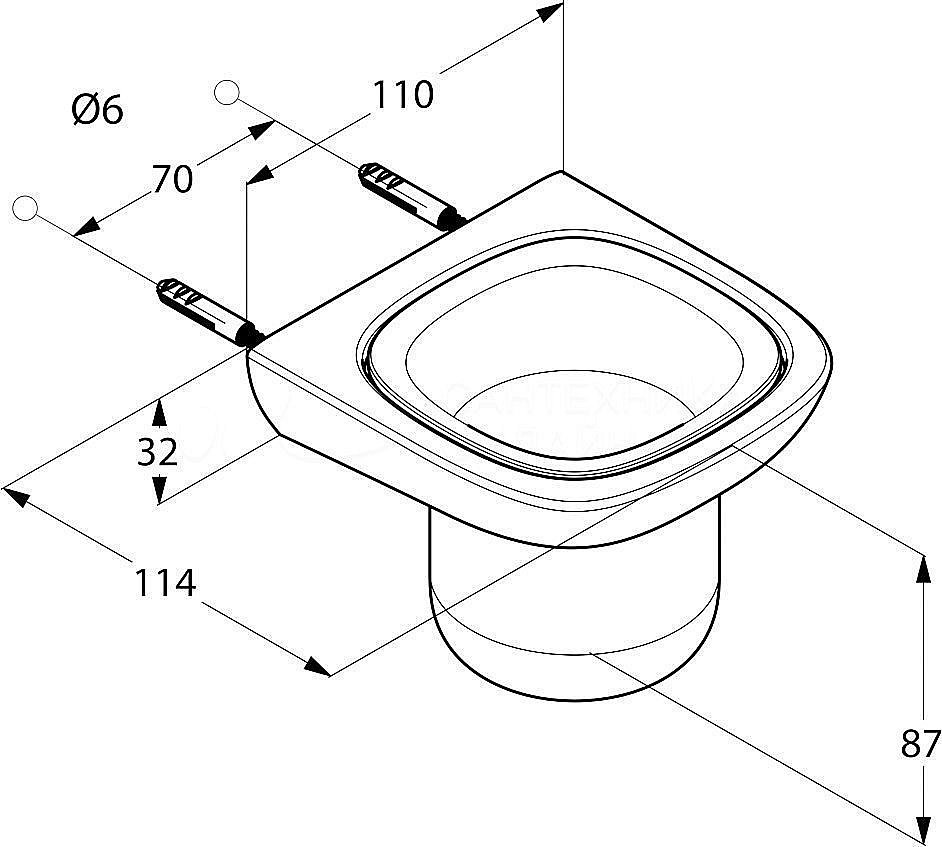 Стакан Kludi Ambienta 5397505 купить в интернет-магазине сантехники Sanbest