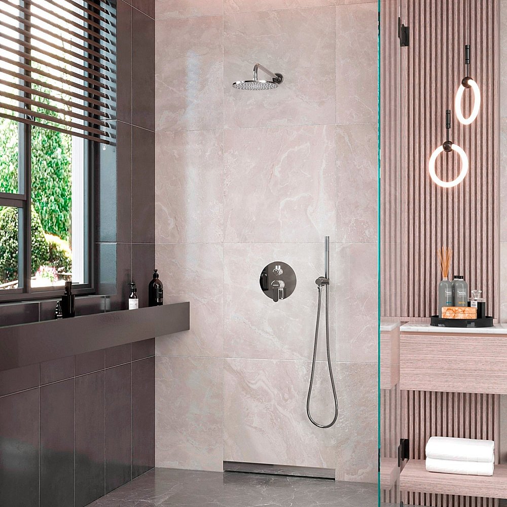 Душевая система Berges VENTAS 73003 хром купить в интернет-магазине сантехники Sanbest