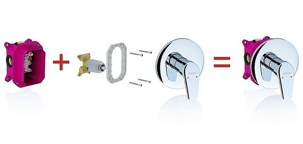 Монтажное основание для смесителя Ravak R-box RB 070.50 купить в интернет-магазине сантехники Sanbest