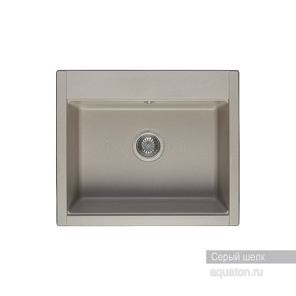 Мойка для кухни Акватон Делия 60 1A715232LD250 серый купить в интернет-магазине сантехники Sanbest