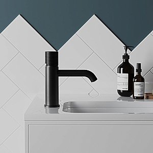 Смеситель для раковины PAINI Cox grip 7GPZ205O черный матовый купить в интернет-магазине сантехники Sanbest