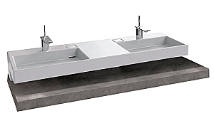 Раковина со столешницей Jacob Delafon TERRACE EXA112-00 150 светло-серый купить в интернет-магазине Sanbest