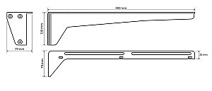 Консоль для раковины Bemeta Hotel 201541024 белая для ванной в интернет-магазине сантехники Sanbest