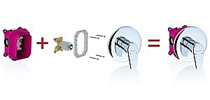 Монтажное основание для смесителя Ravak R-box RB 070.50 купить в интернет-магазине сантехники Sanbest