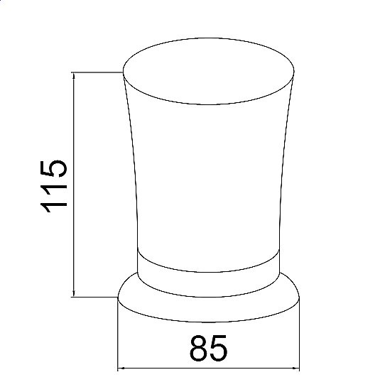 Стакан для зубных щеток Boheme Brillante 10441 купить в интернет-магазине сантехники Sanbest
