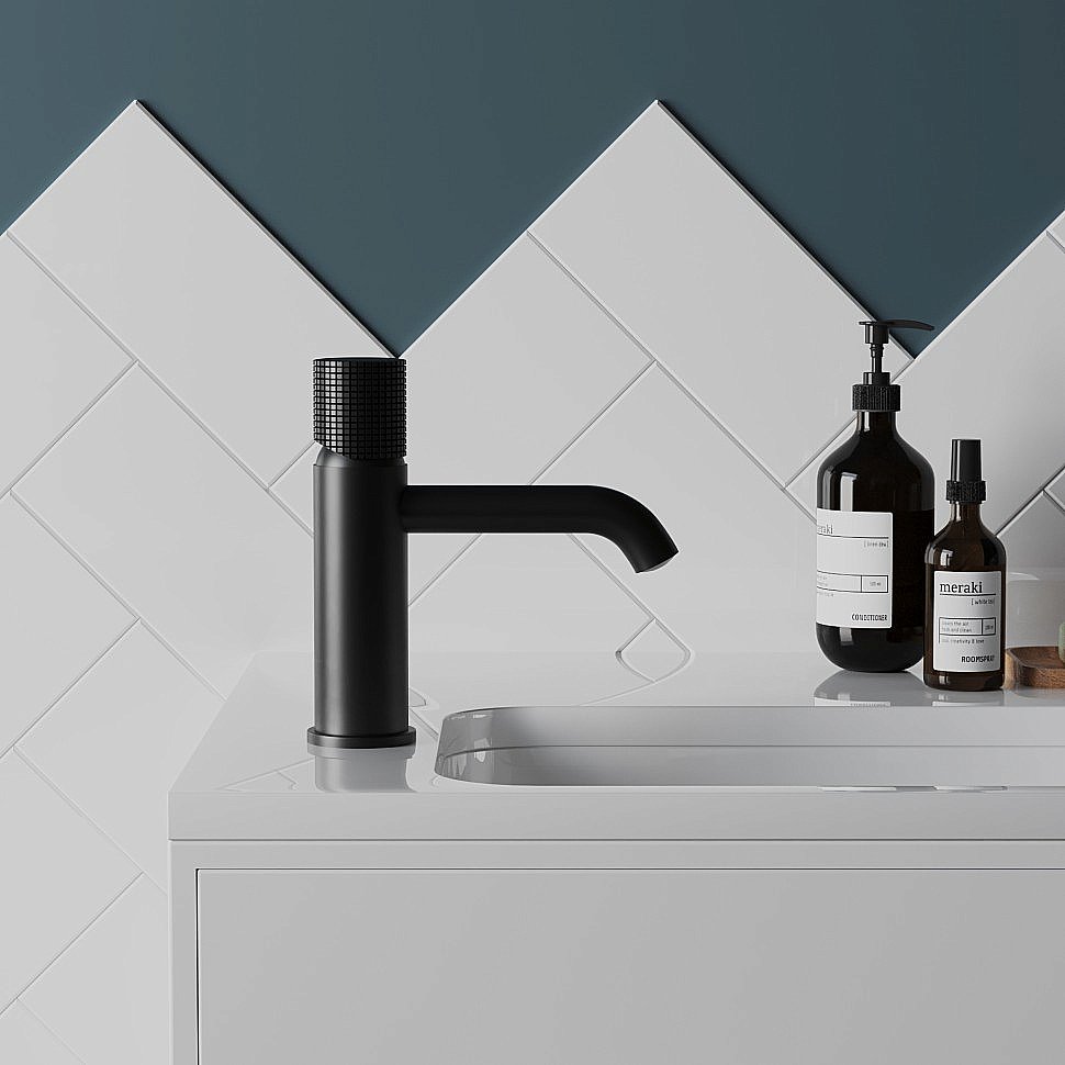 Смеситель для раковины PAINI Cox grip 7GPZ205O черный матовый купить в интернет-магазине сантехники Sanbest