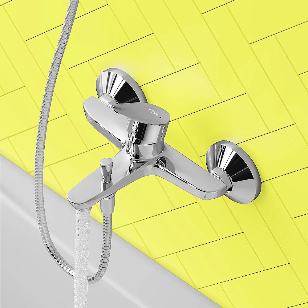 Смеситель для ванны Dorff Norma D1010000 хром купить в интернет-магазине сантехники Sanbest