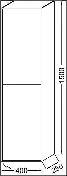 Пенал подвесной Jacob Delafon RYTHMIK PURE EB1774 40 для ванной в интернет-магазине сантехники Sanbest