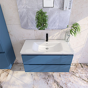 Тумба с раковиной Caprigo Forte 100 два ящика, цвет на выбор/эмаль для ванной в интернет-магазине Sanbest