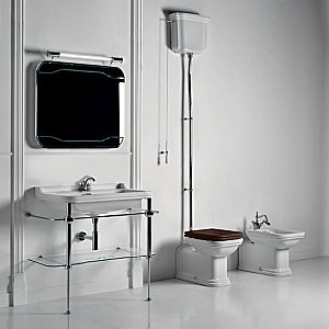 Консоль с раковиной на 1 отв. Kerasan Waldorf 4142K 100 хром для ванной в интернет-магазине сантехники Sanbest