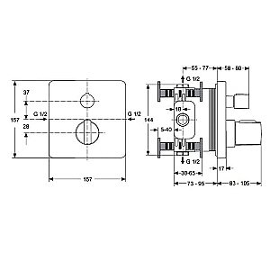 Термостат Ideal Standard Ceratherm 200 A5620AA купить в интернет-магазине сантехники Sanbest