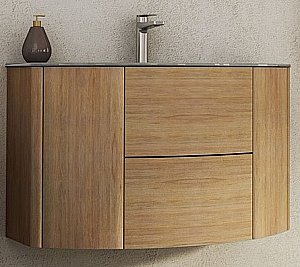 Тумба с раковиной Cezares EDEN 90 55073 90 Rovere tabacco для ванной в интернет-магазине Sanbest