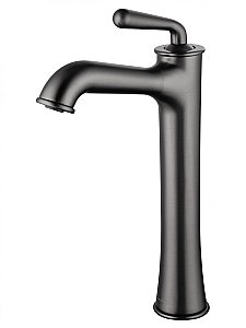 Смеситель для раковины высокий WONZON & WOGHAND STEAM, Темный графит (WW-88239008-BGM) купить в интернет-магазине сантехники Sanbest