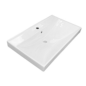 Тумба с раковиной Tempo Azario Ника 80 CS00091369 белая для ванной в интернет-магазине Sanbest