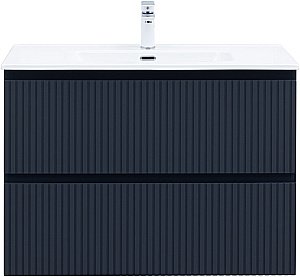 Тумба с раковиной Aquanet Джейн (Flat) 335430/284029 90 маренго для ванной в интернет-магазине Sanbest