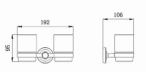 Стакан Rush Balearic BA39320 купить в интернет-магазине сантехники Sanbest