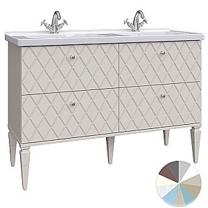 Тумба с раковиной Caprigo Roma 125 реестр отделок CONCEPT для ванной в интернет-магазине Sanbest