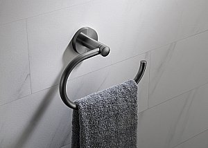 Полотенцедержатель Timo Saona 13050/18 черное золото купить в интернет-магазине сантехники Sanbest