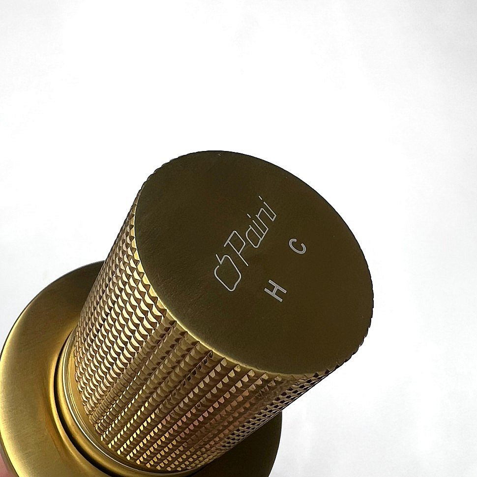 Смеситель для раковины PAINI Cox grip 7GPJ208 золото матовое купить в интернет-магазине сантехники Sanbest