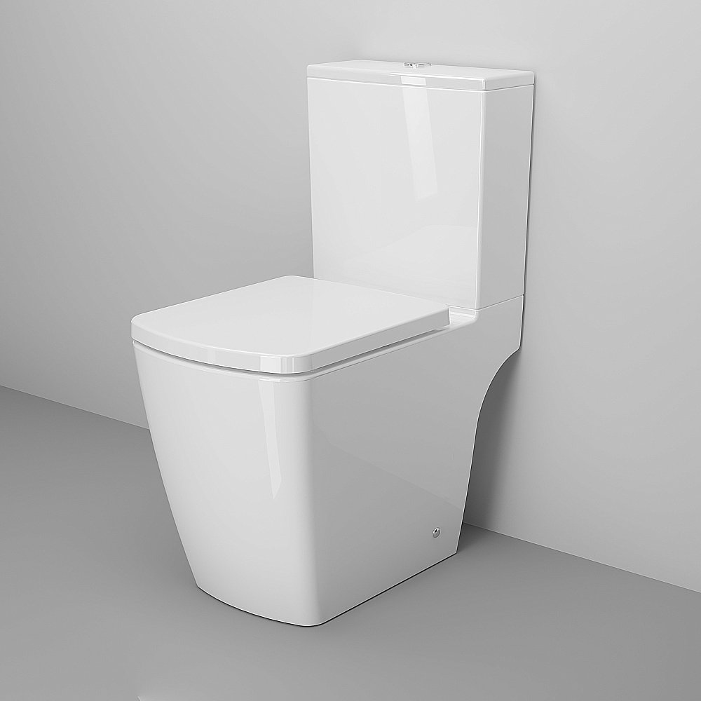 Унитаз Ambassador Kingston 147K19002RS безободковый, с бачком, с крышкой микролифт, белый купить в интернет-магазине Sanbest