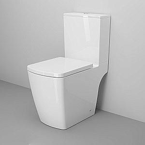 Унитаз Ambassador Kingston 147K19002RS безободковый, с бачком, с крышкой микролифт, белый купить в интернет-магазине Sanbest