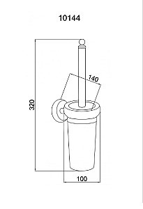Ершик Boheme Vogue Nero 10194 купить в интернет-магазине сантехники Sanbest