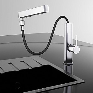 Смеситель для кухни Vincea VKF-22CH хром купить в интернет-магазине сантехники Sanbest