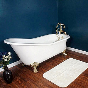 Ванна чугунная Magliezza Gracia 170x76 белая/ножки золото купить в интернет-магазине Sanbest